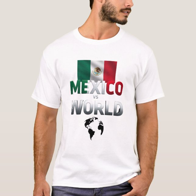 T-shirt Mexique contre World Bold Design (Devant)