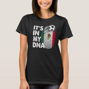 T-shirt Mexique Dans Mon Adn Mexique Drapeau Équipe Mexiqu