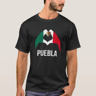 T-shirt Mexique Drapeau Love Puebla Mexique Vacances
