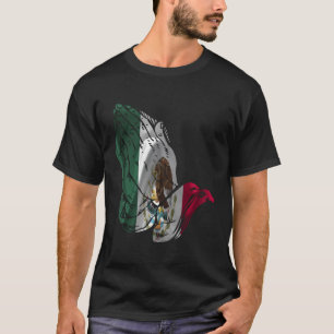 T-shirt Mexique Drapeau Mains De Prière