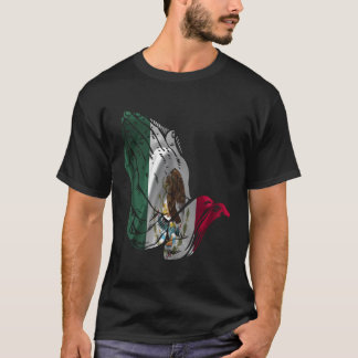 T-shirt Mexique Drapeau Mains De Prière