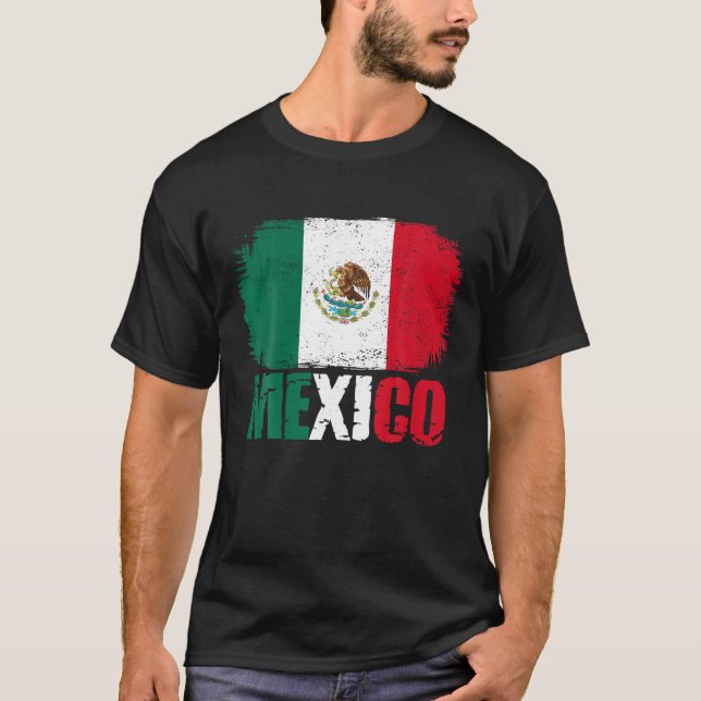 T-shirt Mexique Drapeau Mexicaine Fierté T (Devant)