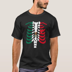 T-shirt Mexique Drapeau Squelette Patriotique Mexique
