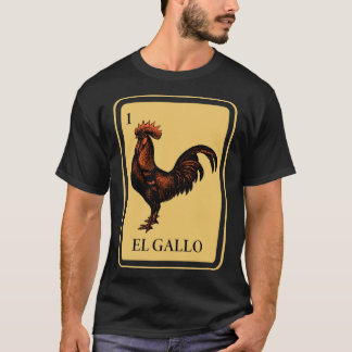 T-shirt Mexique El Gallo loterie traditionnelle coq Bingo