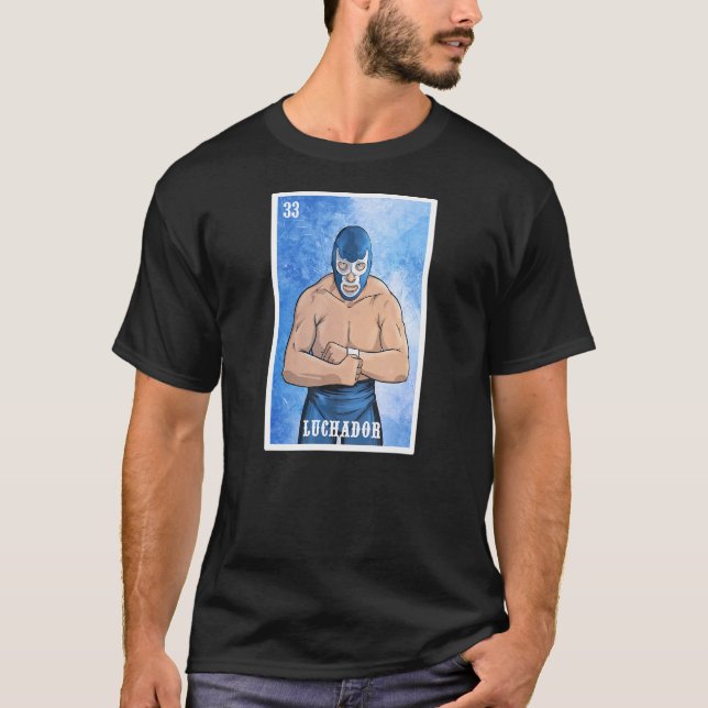 T-shirt Mexique El Wrestler Luchador Lucha Libre Lutte (Devant)