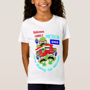 T-Shirt Mexique Famille Vacances Amusants Personnalisés