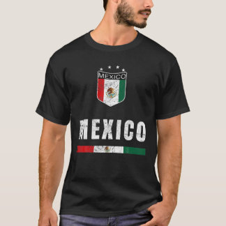 T-shirt Mexique Fans de football Jersey Drapeau Mexicain F