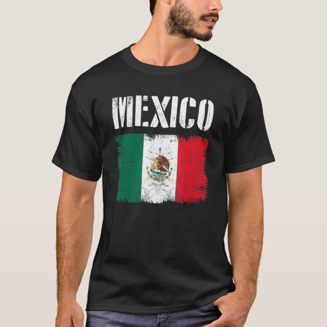 T-shirt Mexique Fierté des racines du drapeau mexicain Mex (Devant)