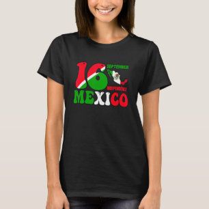 T-shirt Mexique Fierté d'indépendance 2022 Drapeau mexicai