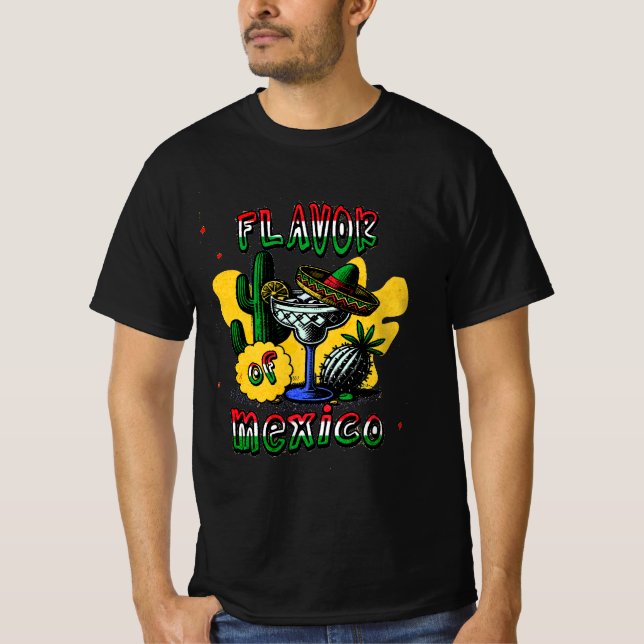 T-Shirt Mexique Flavor Mens (Devant)