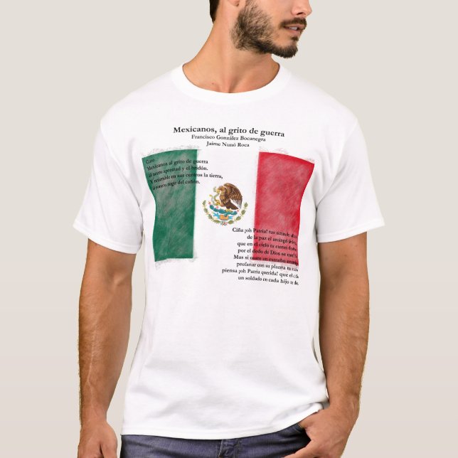 T-shirt Mexique - Himno Nacional Mexicano (Devant)