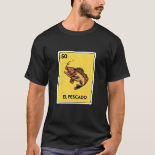 T-shirt Mexique Loterie Bingo Game Card Fan Juego - El Pes
