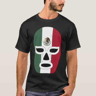 T-shirt Mexique Luchador Mexique Flag Mask Wrestler