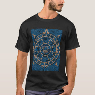 T-shirt Mexique Maya Calendrier Aztèque Pierre du Soleil M
