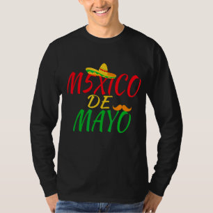 T-shirt Mexique Mexique 5 De Mayo Taco Sombrero Mustache L