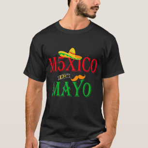 T-shirt Mexique Mexique 5 De Mayo Taco Sombrero Mustache L