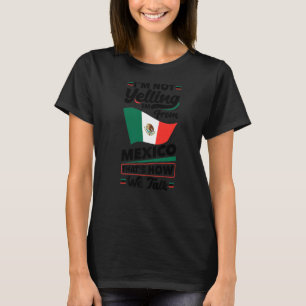 T-shirt Mexique Mexique Mexique Mexique Drapeau Je ne hurl