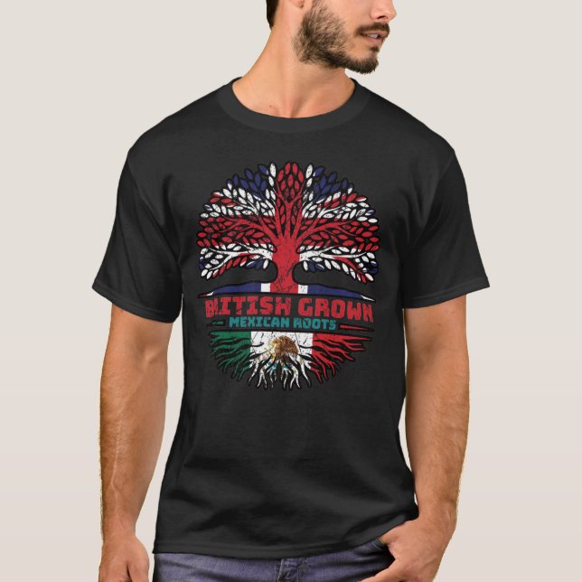 T-shirt Mexique Mexique Royaume-Uni British Tree (Devant)