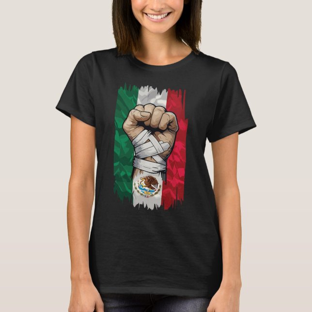 T-shirt Mexique Poing Force Patrimoine (Devant)