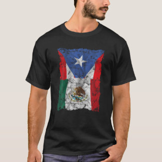 T-shirt Mexique Porto Rico Drapeau Mexicain Portoricains T
