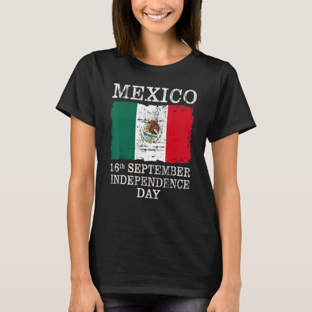 T-shirt Mexique Pride Independence Day 2022 Drapeau mexica (Devant)