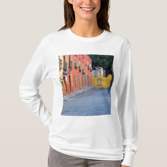 T-shirt Mexique, San Miguel de Allende, Maisons le long (Devant)