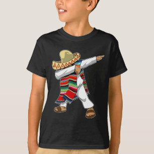 T-shirt Mexique Sombrero Poncho Dabbing