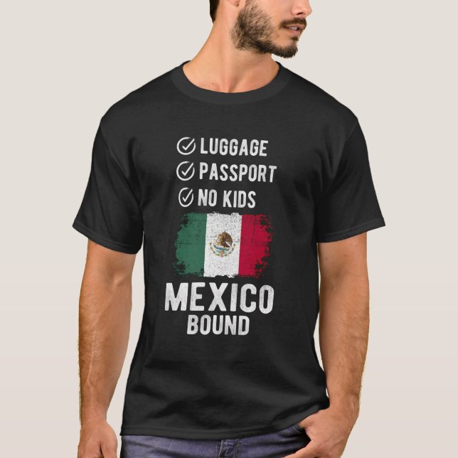 T-shirt Mexique Souvenir Voyage Vacances Mexique (Devant)