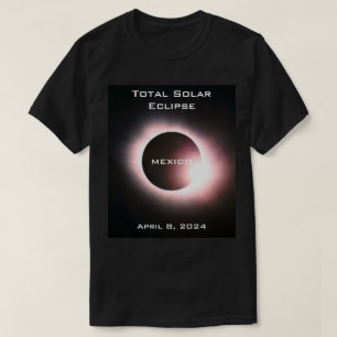 T-shirt MEXIQUE Total éclipse solaire 8 avril 2024