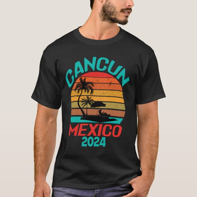 T-shirt Mexique Vacation 2024, Cancun Mexique 2024 Souveni (Devant)