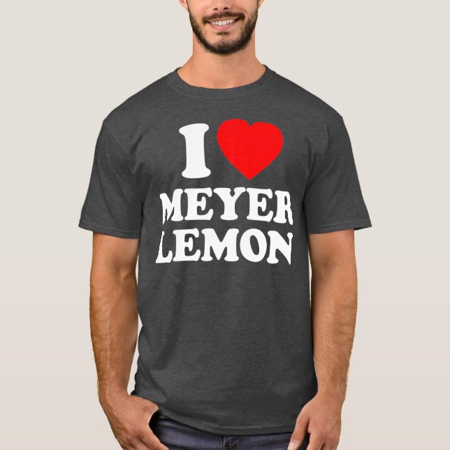 T-shirt Meyer Lemon Love Heart Funny (Devant)