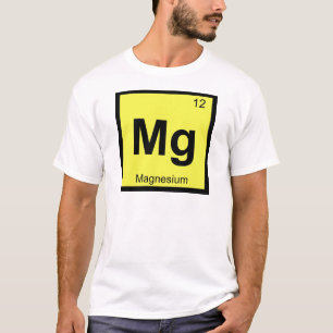 T-shirt Mg - Chimie du Magnésium Symbole du Tableau Périod