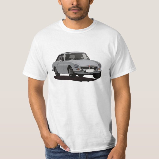 T-shirt MG MGB GT V8 - gris (Devant)