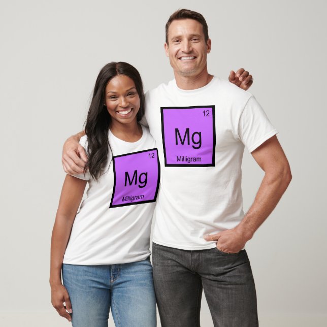 T-shirt Mg - Milligram Funny Chimie Élément Symbole Tee (Unisexe)