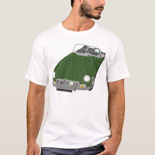 T-shirt MG vert vintage (Devant)