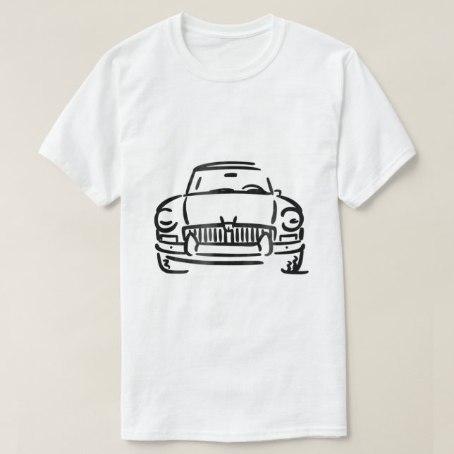 T-shirt MGB GT Mg British Car Lover (Design devant)