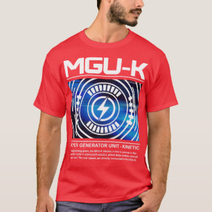 T-shirt MGUK F1 Power Unit Design en texte blanc
