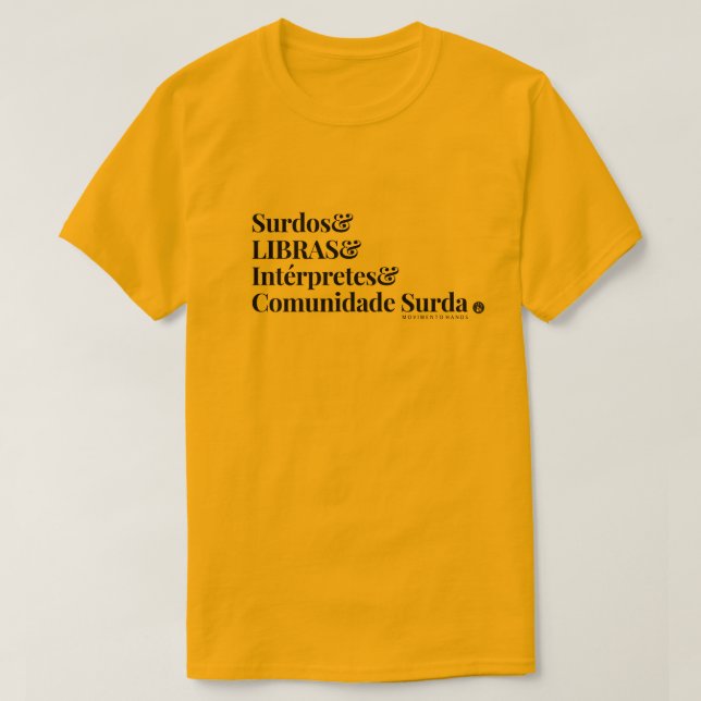 T-shirt MH basic - La communauté Sourde (Design devant)