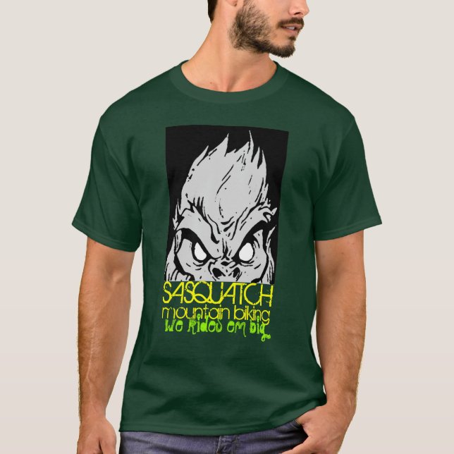 T-shirt Mi-bande de Sasquatch (Devant)