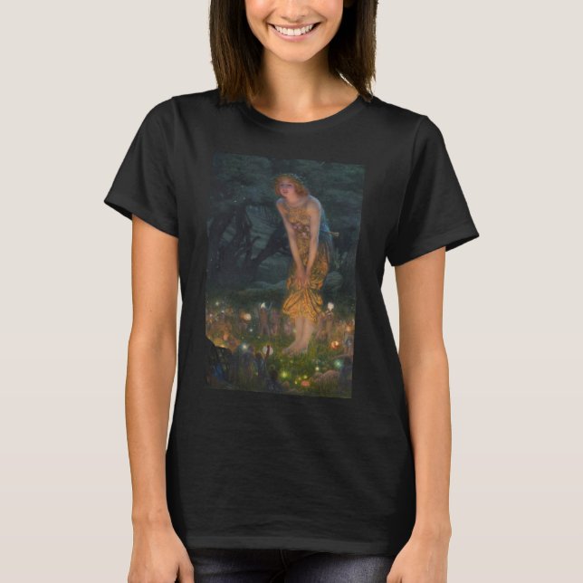 T-shirt Mi-été Eve Edward Robert Hughes Fairies Imaginaire (Devant)