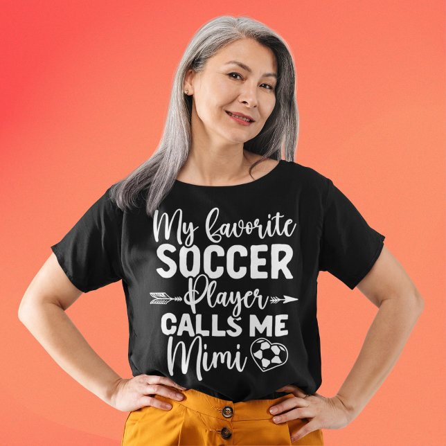 T-shirt Mi jugador favorito me llama Mimi Abuela  (Créateur téléchargé)