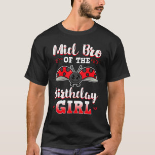 T-shirt Mi-Marque De L'Anniversaire Fille Ladybug Annivers