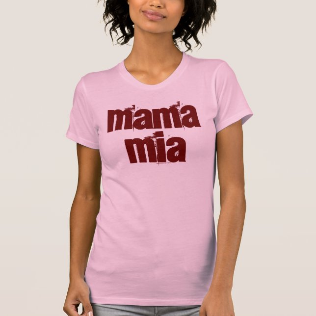 T-shirt mia de maman (Devant)