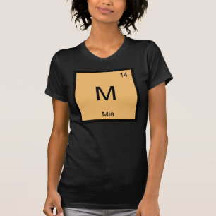 T-shirt Mia Nom Chimie Élément Tableau Périodique