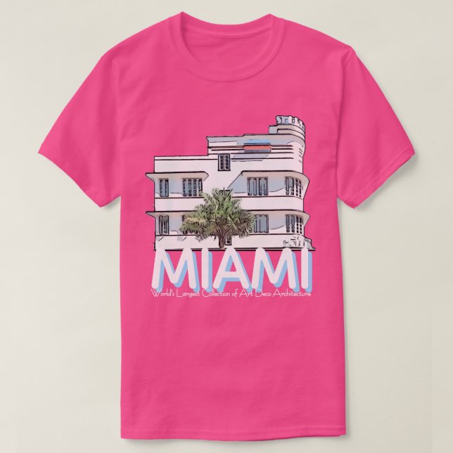 T-SHIRT MIAMI ART DECO (Design devant)