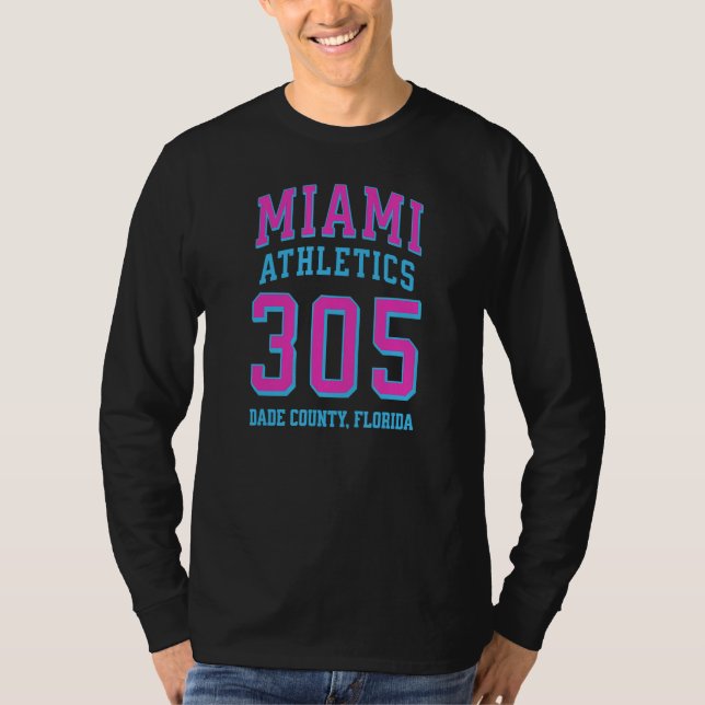 T-shirt Miami Athletics 305 Miami Dade County FL for 305 A (Devant)