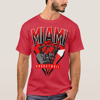 T-shirt Miami Basketball 90s Throwback