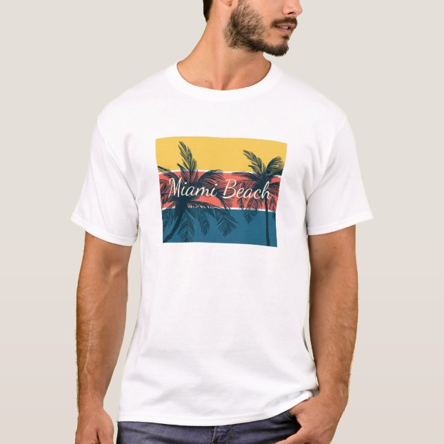 T-shirt Miami Beach (Devant)