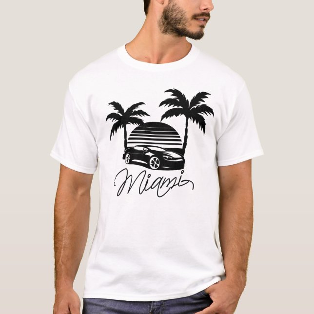 T-shirt Miami Beach (Devant)