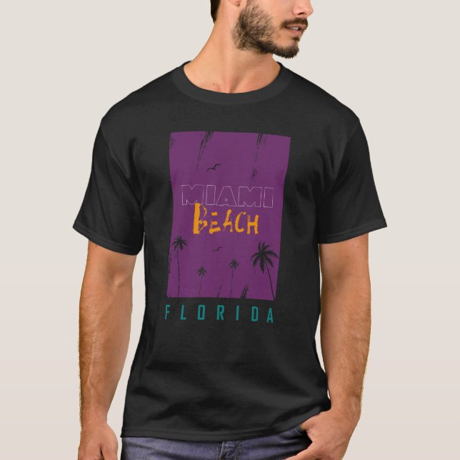 T-shirt Miami Beach Floride (Devant)
